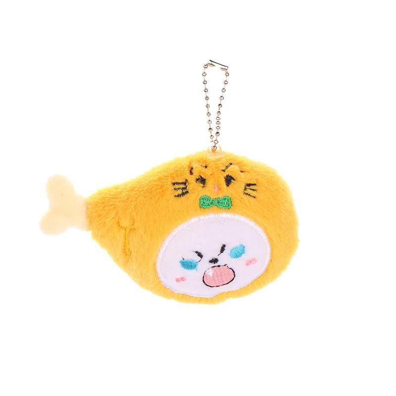 Squeaky Angry Chicken Leg Doll Pendant Funny Drag Plush Pendant Student Pendant Little Gift