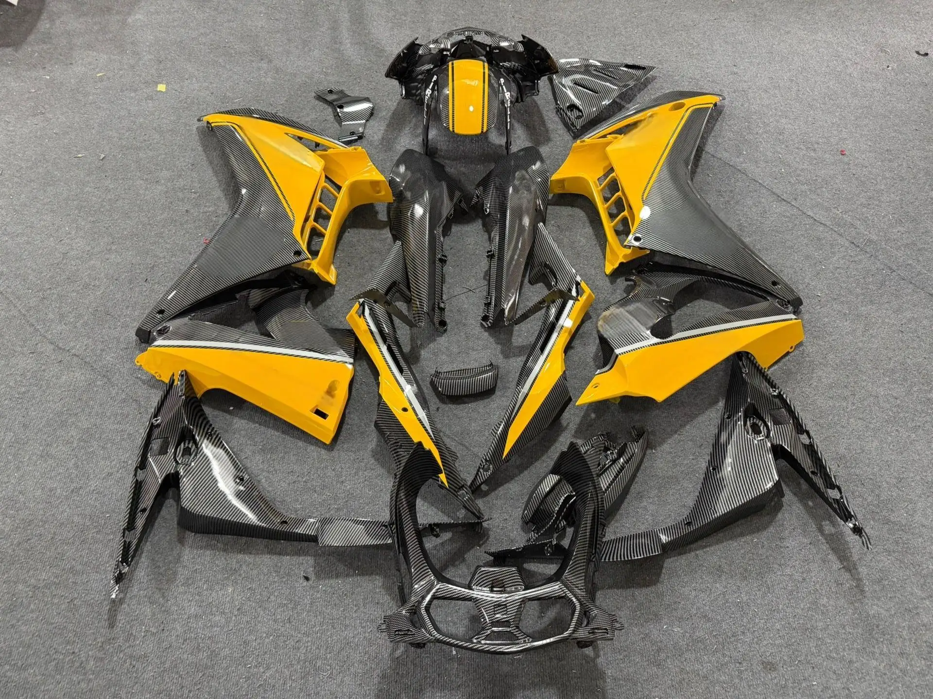 

Один комплект обтекателя для Honda CBR650R 2014 2015 2016 2017 2018, панель кузова из АБС-пластика, комплект обтекателя мотоцикла Bodywo