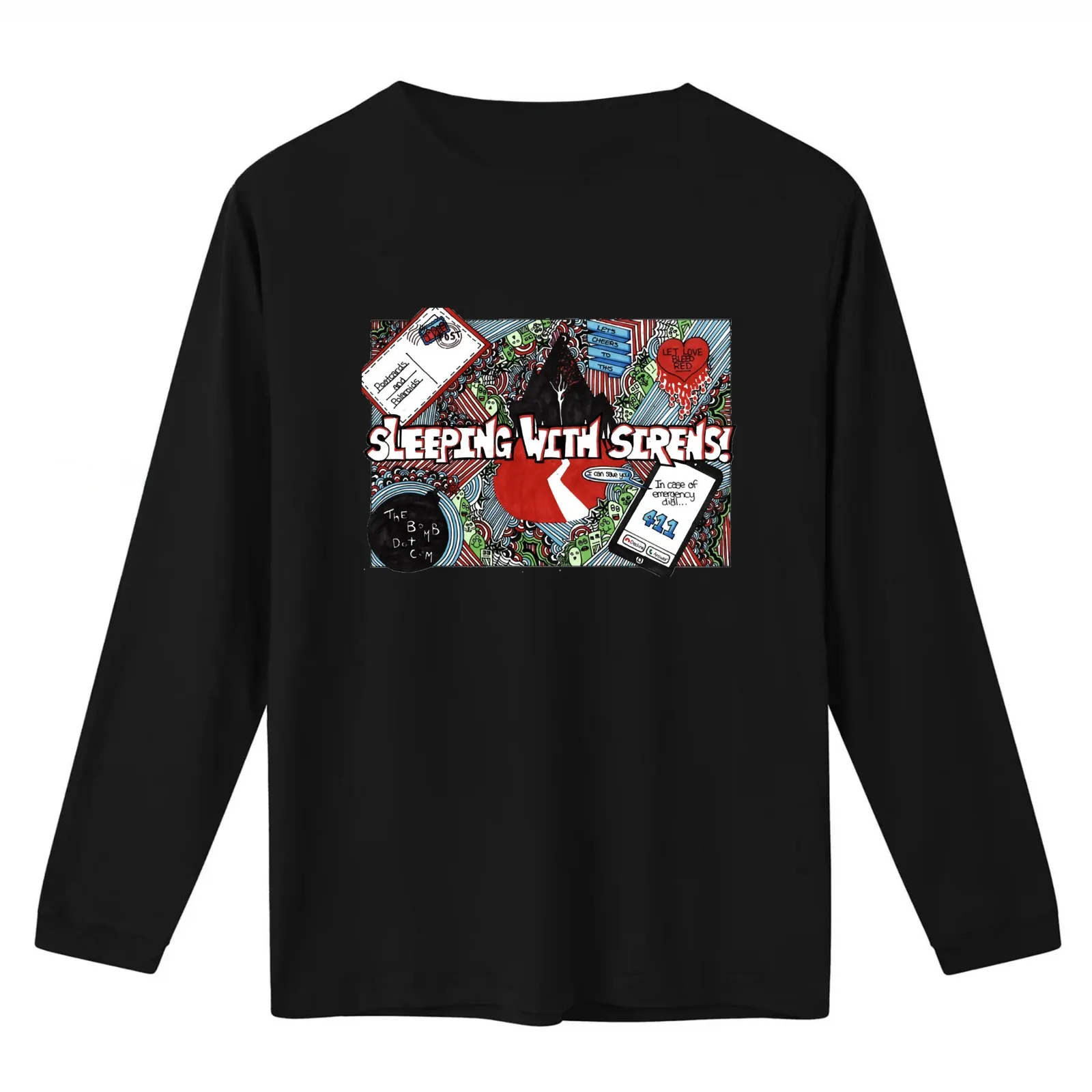 Vintage Sleeping With Sirens Idol Gift Fot You T-Shirt Summer Casual Cotton Tee Oversized Streetwear Tops Unisex Men Women - view 2