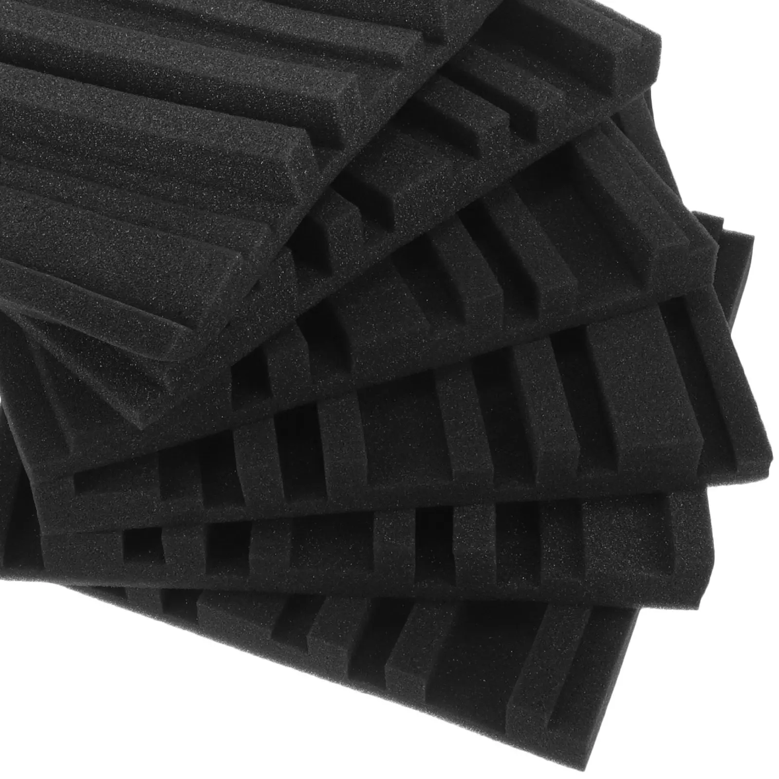 6Pcs Acoustic Treatment Panels Sound Proofing Flame Retardant Foam Panel Studio Wall Sound Absorbing Noise Dampening Mat