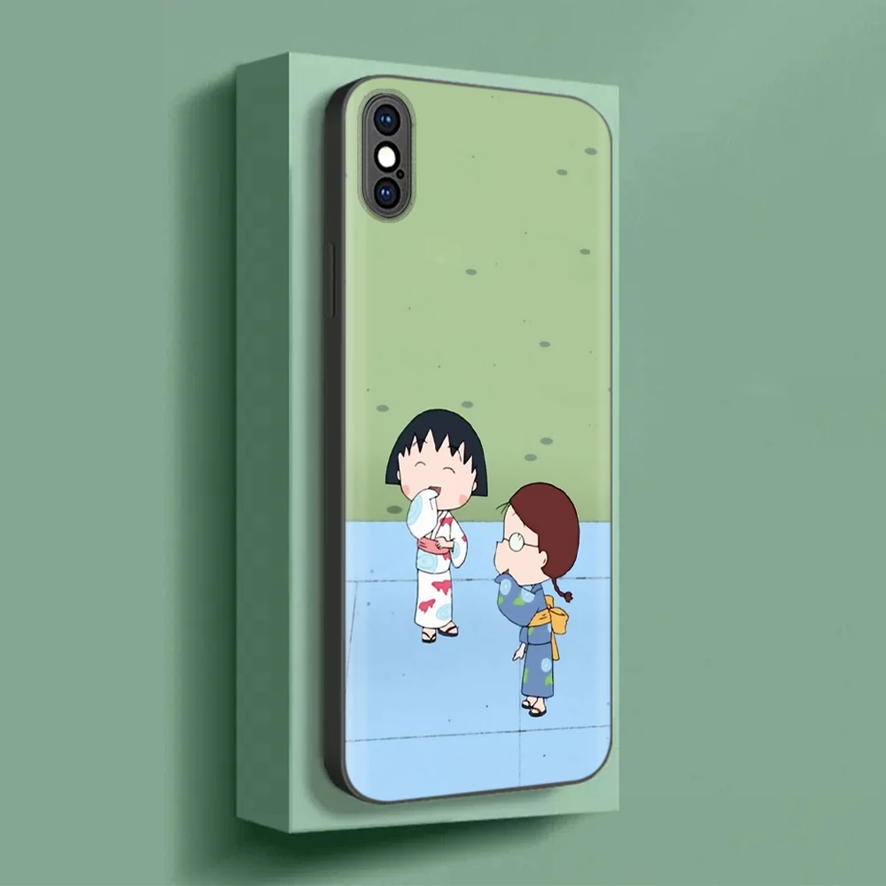 Étui de protection noir pour écouteurs Xiaomi, M6, F5, F6 Pro, C65, C55, C50, C51, 5G, Chibi Maruko