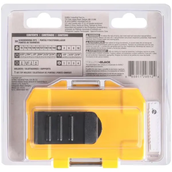 31 Piece Screwdriver Bit Set, 1/4