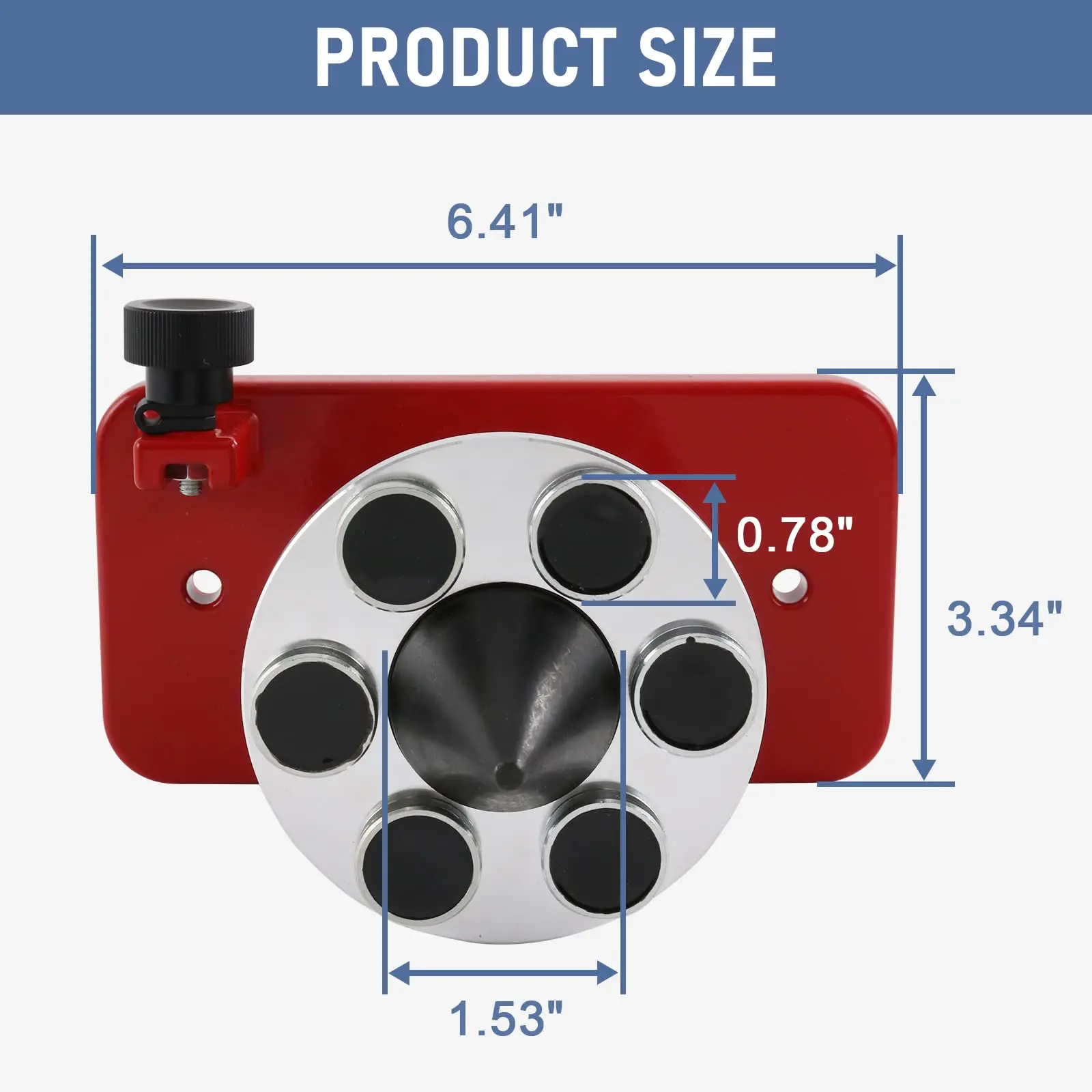 Red/Black Magnetic Wall Mount Blade Balancer Red Lawn Mower Blade Balancer Suitable for All Lawnmowers Gardener Tool Accessories