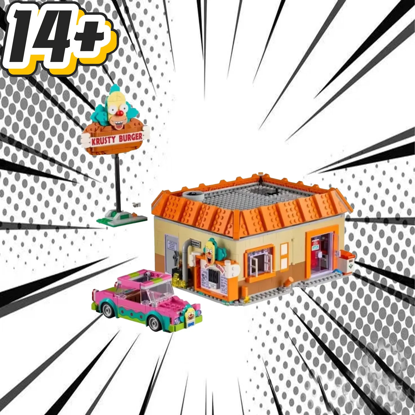 En Stock 10352 The Krusty Burger Restaurants juego de bloques de construcción ladrillos creativos para niños regalos de cumpleaños de Navidad