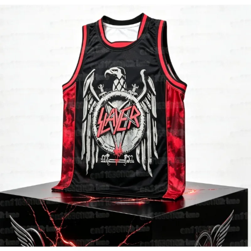 2026 Bestseller Metallica Ride The Lightning 84 Basketball-Anzug Ärmellose Weste Herren Heavy Metal Rock Sportweste Familien-Top – Detail 3
