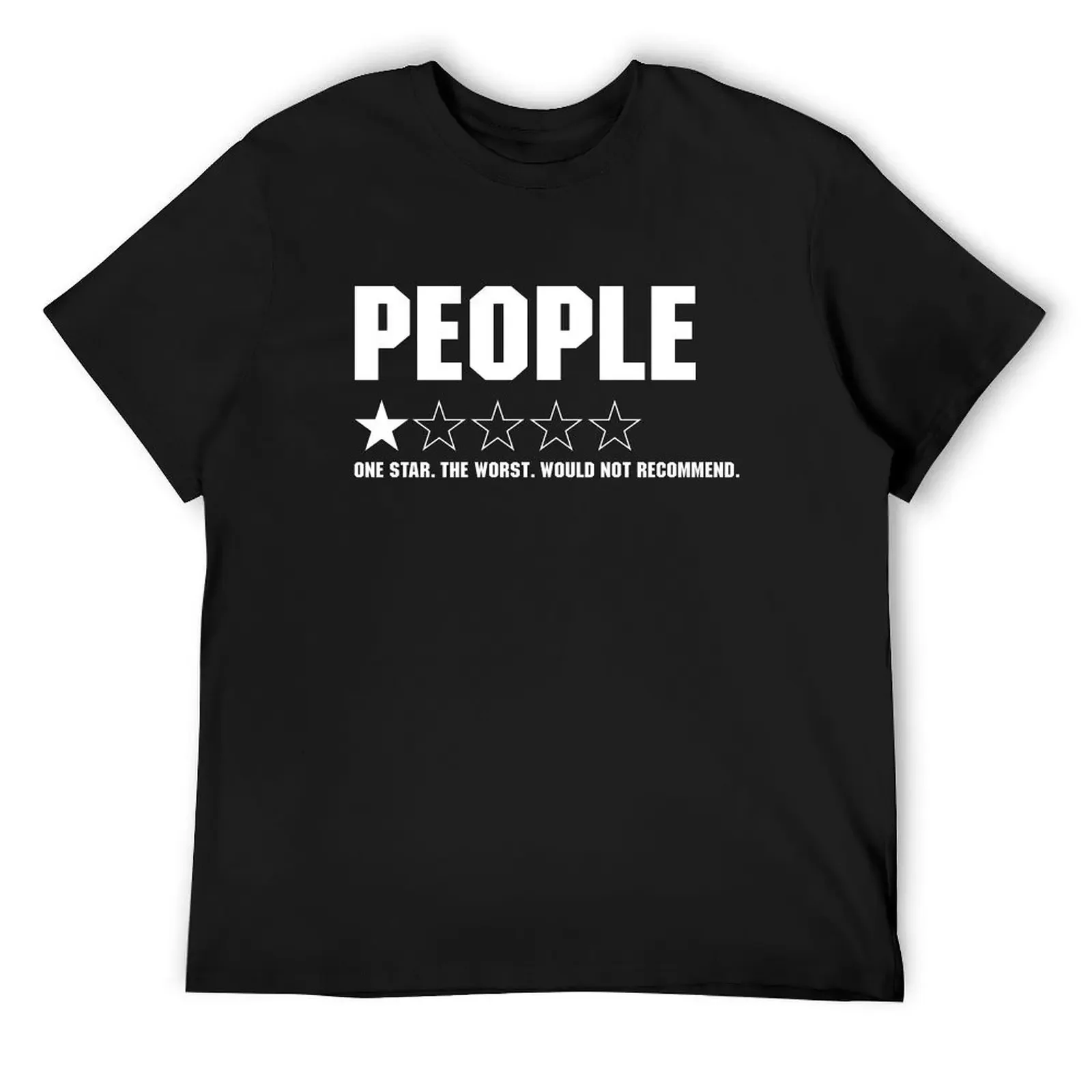 

People, One Star, The Worst, Would Not Recommend T-Shirt customs for a boy mens t shirts casual stylish