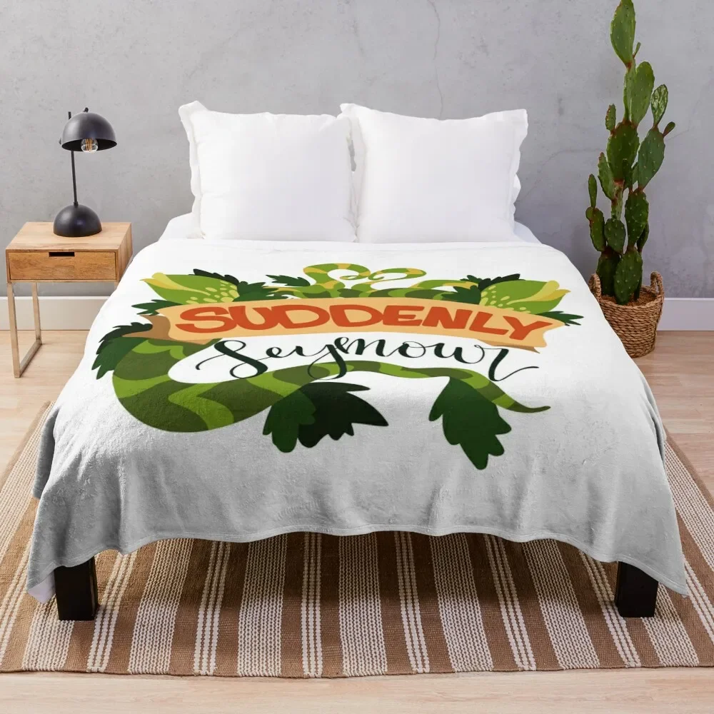 Suddenly Seymour - Little Shop of Horrors Throw Blanket bed plaid Designers Blankets