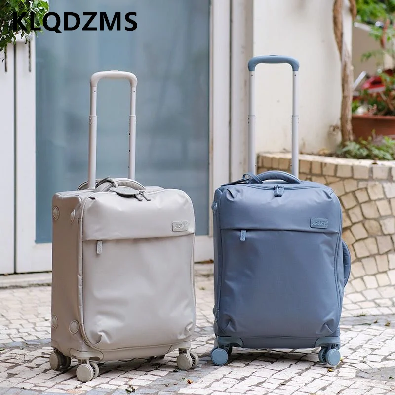 Klqdzms 24 Inch Nieuwe Bagage Ultralichte Trolley Case Nylon Anti-Kras Instap Box Mute Universele Wiel Rollende Koffer