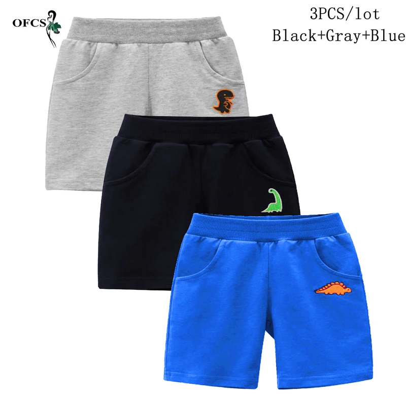 Hot Sale Children's Clothing Good Boys Shorts Summer Cotton Trousers Kids Beachwear Loose Sport Beach Shorts Sweatpants 3PCS/Lot