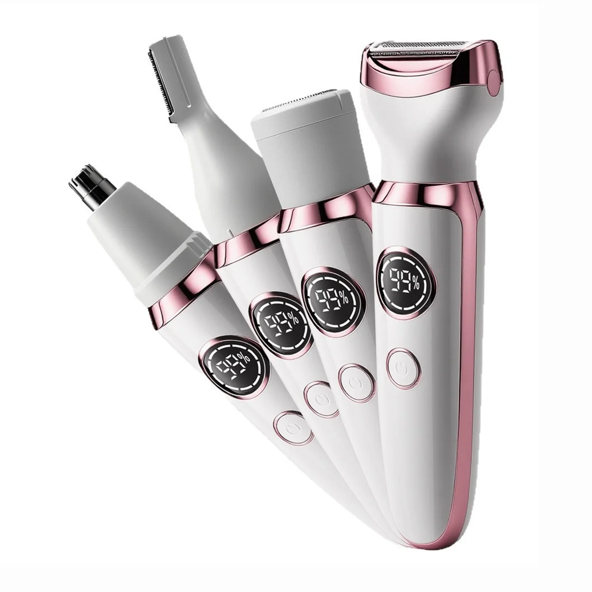 4 in 1 Lady Body Electric Trimmer Eyebrow Nose Women Facial Shaver Armpit Painless Female Trimming Tools For The Bikini Area