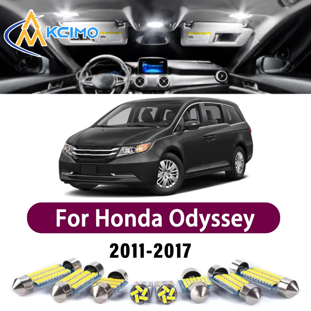

Error Free LED Interior Light Kit for Honda Odyssey 2011-2017 Premium Bright Dome Trunk Mirror Reading Lamps Canbus