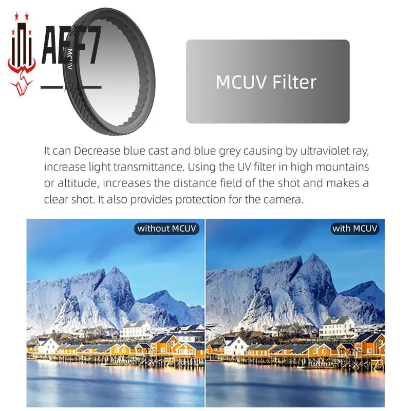 AEF7-Lens Filter For DJI OSMO Action 5 Pro/4/3 - Adjustable Filters Action Camera Accessories