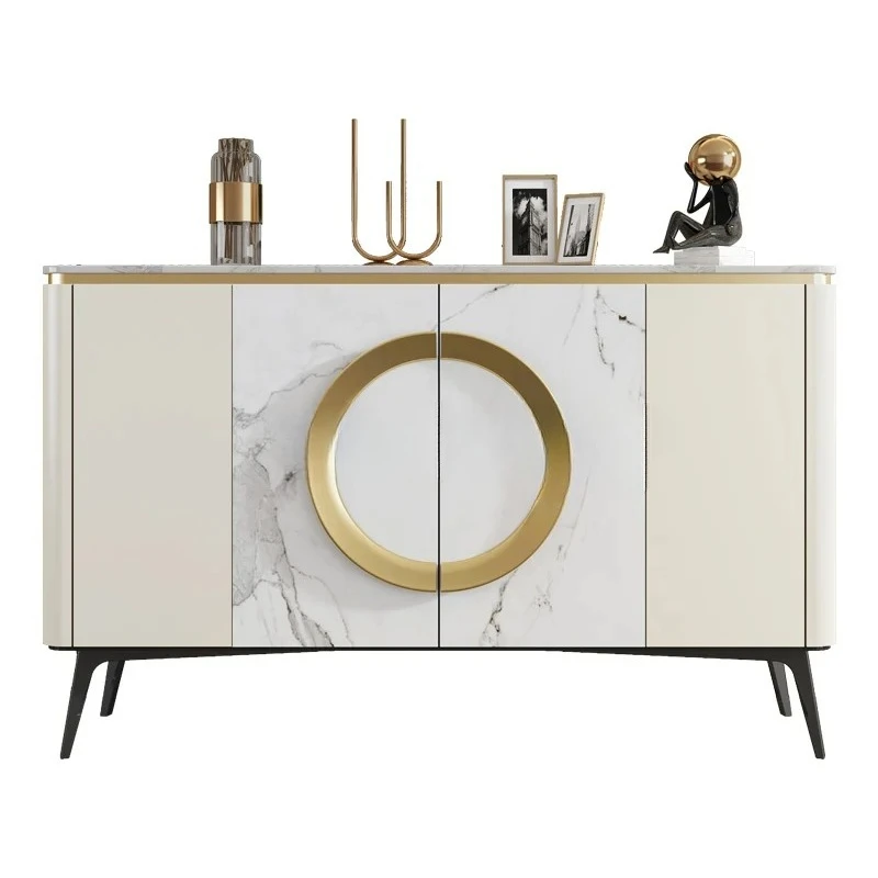 

Italian minimalist light luxury style foyer entrance cabinet modern minimalist marble dining side cabinet