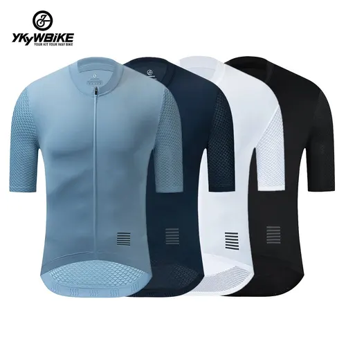 Camiseta de manga corta de ciclismo para hombre, Maillot reflectante de verano para bicicleta de montaña, ropa de equipo profesional para descenso