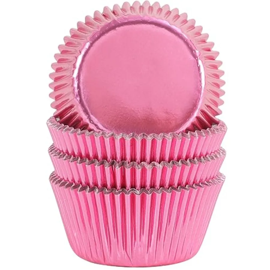 Standard Foil Cupcake Liners Wrappers Baking Cups for Baking 100 Count