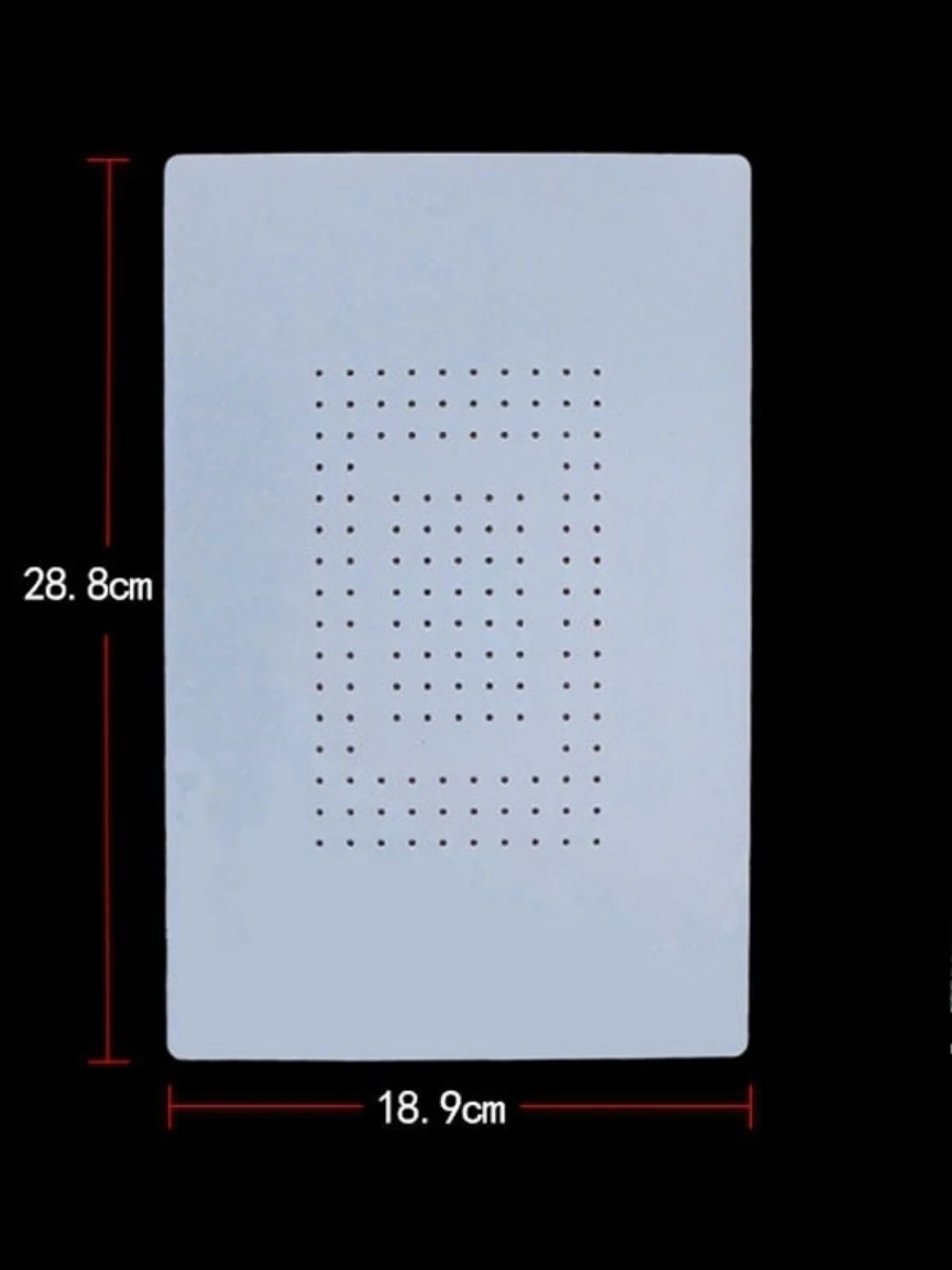 7inch 14inch Perforated Separator Pad Universal Vaccum Separate Rubber Mat High Temperature Resistant