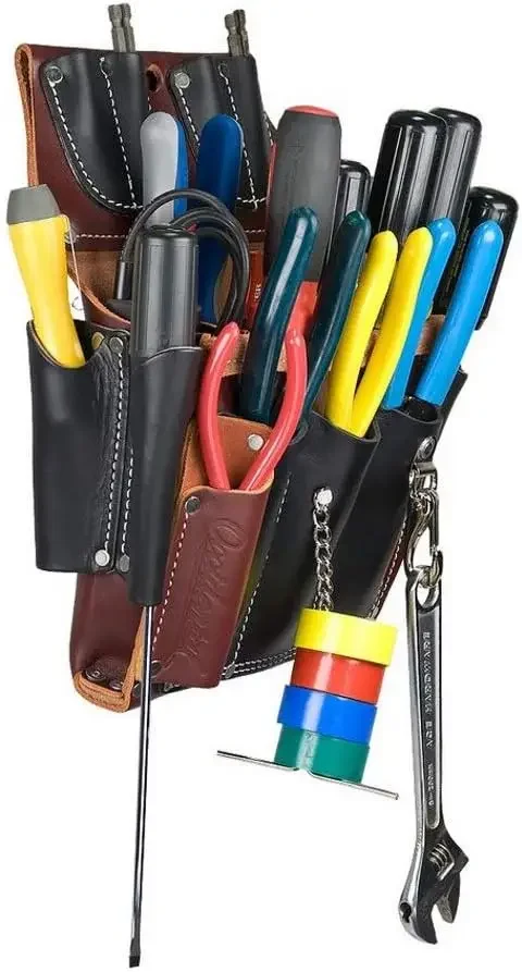 Estuche de herramientas de electricista de cuero 5589