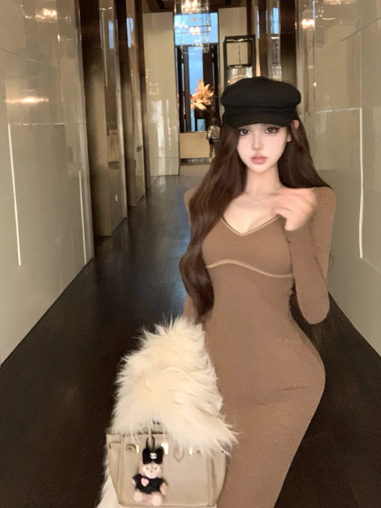 

Женская трикотажная юбка средней длины Kardaian Ele V-Ne Thiened Aosphere для повседневной носки и работы