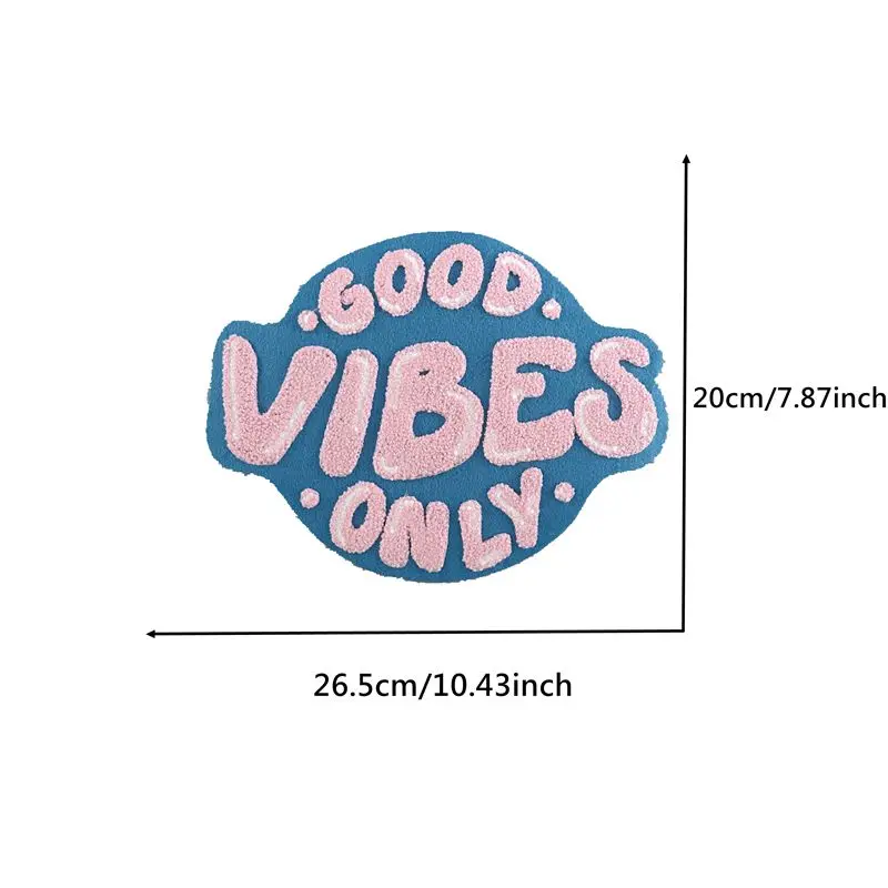 PINK GOOD VIBES ONLY LETTERS BADGES FOR LADYCLOTHING DIY MAKING DECOREATION Beauty Embroidery Appliques ANIMAL PATCHES DIY