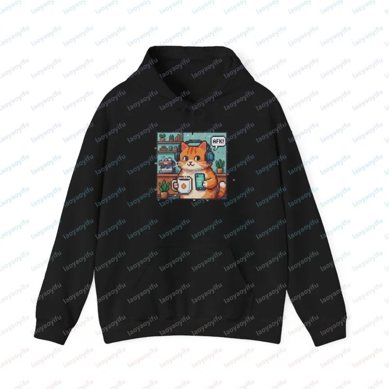 Afk Cat Hoodie Retr…