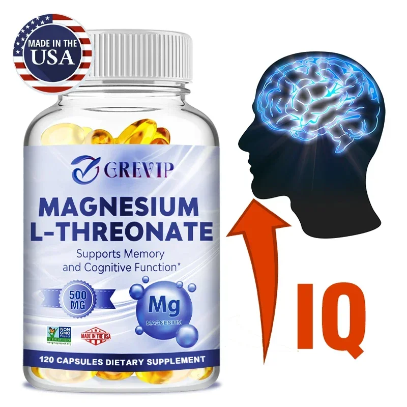 Magnesium L-threonate - Supports Brain Health, Improves Memory and Concentration