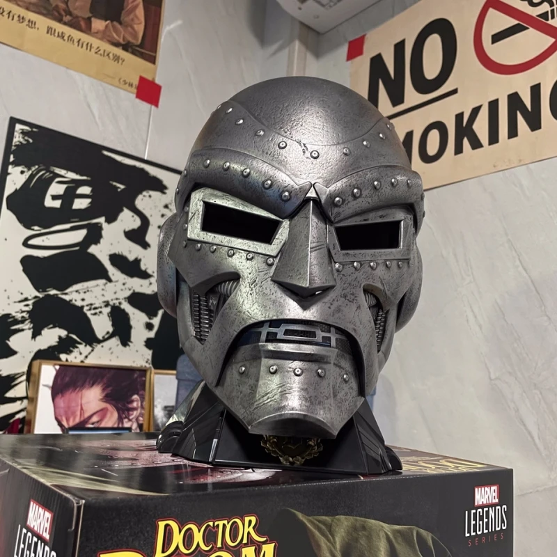 

In Stock Marvel Legends Series Doctor Doom Helmet 1:1 Restore Cosplay Mask Halloween Doctor Doom Helmet Toys Christmas Gift