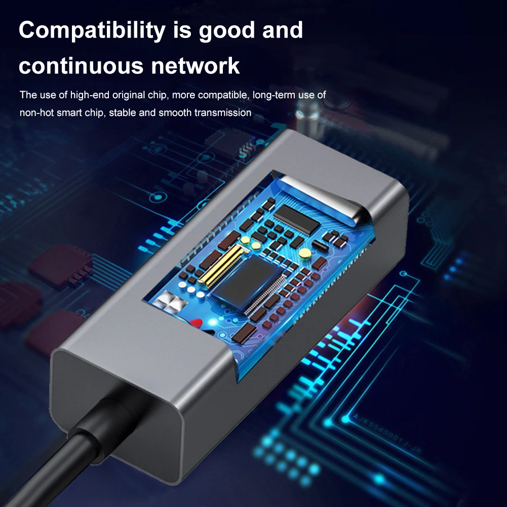 

2.5G Wired USB 3.0 Type-C To RJ45 Ethernet Adapter 2500Mbps USB C To Ethernet RJ45 Adapter USB 3.0 for Windows 7/8/10 for PC