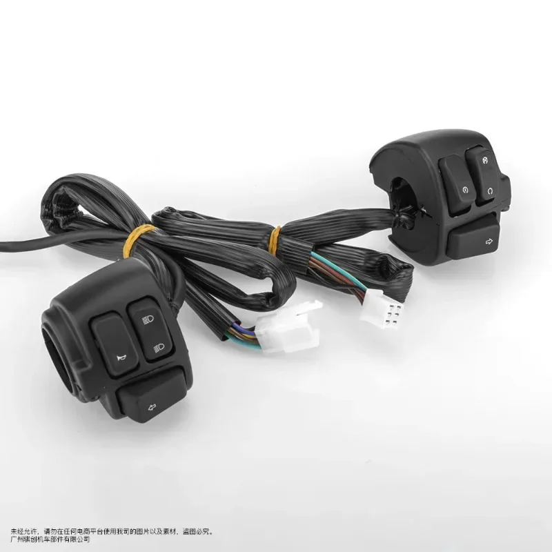 

Для Harley Softail Dyna Sportster 883 1200 V-Rod мотоцикла 25 мм переключатель управления рулем с жгутом проводов черный/хромированный IEM