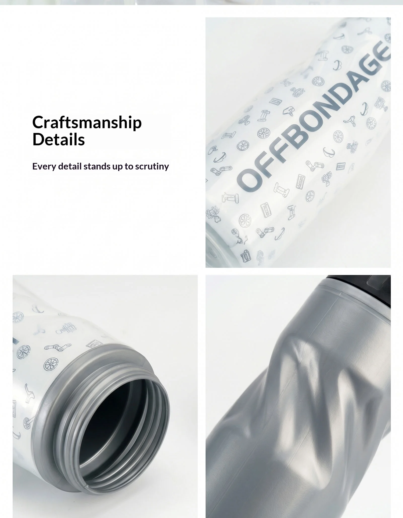 OFFBONDAEG 610ml Fahrradflasche Kälteerhaltend Thermische Wasserflasche Radfahren Outdoor-Sport Trinkflasche Quetschbare MTB Rennrad Zubehör – Detail 12