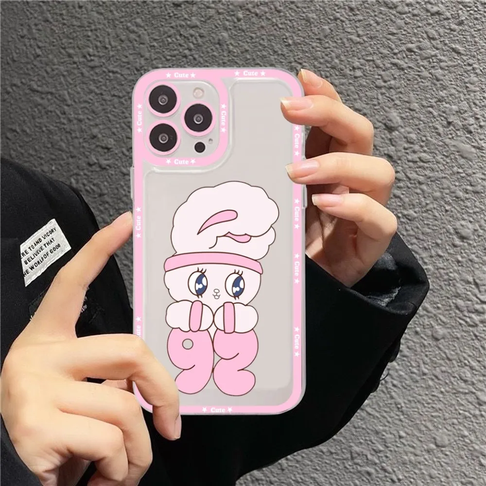 Cute E-Esther Bunny Phone Case For Redmi 7 8 9 A For Redmi Note 5 7 8 9 10 11 Pro Max 4G 5G Funfas