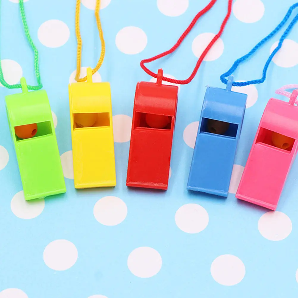 

Набор из 24 свистков для веселых мероприятий, оптом, идеально подходит для дней рождения, судей и спортивных мероприятий