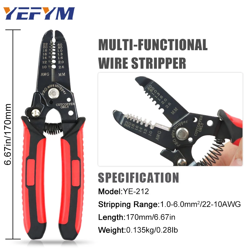 9 in 1 Mini Pliers Sets for XH2.54/DuPont2.54/2.8/4.8/6.3/Non-Insulated/Ferrule Tube Terminals Ratchet Wire YM Crimping Tools