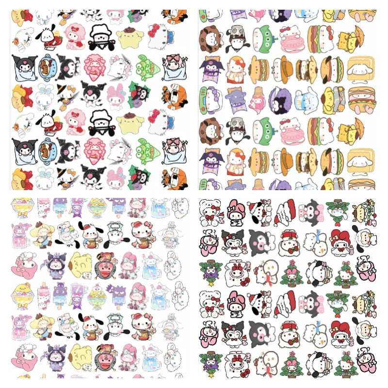 

Cartoon Characters Acrylic Pieces Collection PPClips Patch DIY Handmade Materials Keychain Accessories Sanrio Series Hello Kitty