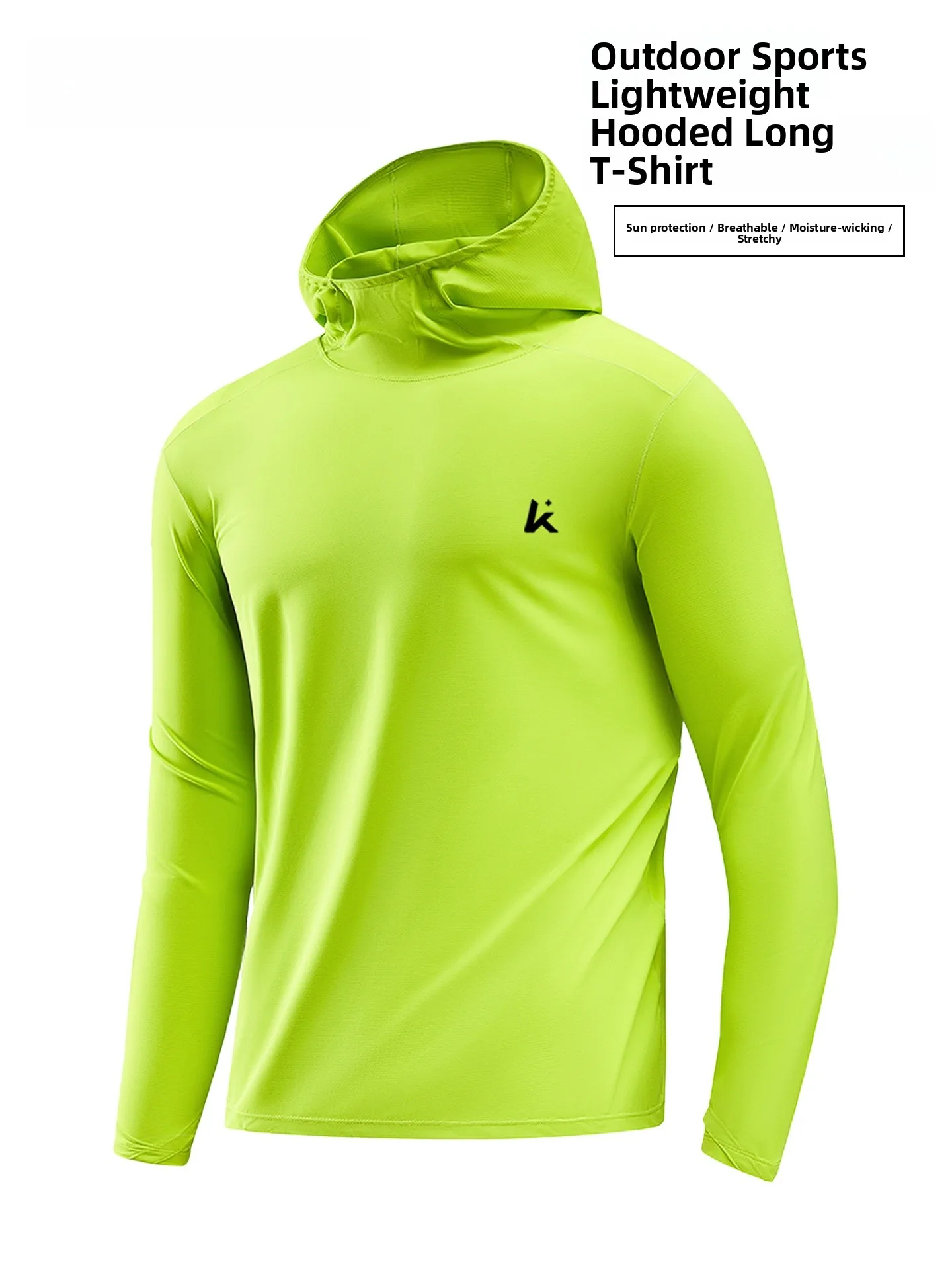 

Women's Long Sve High Collar Hat Outdoor Running Fitn Sun Protection Top Polyester Spandex Blend Spor Sle