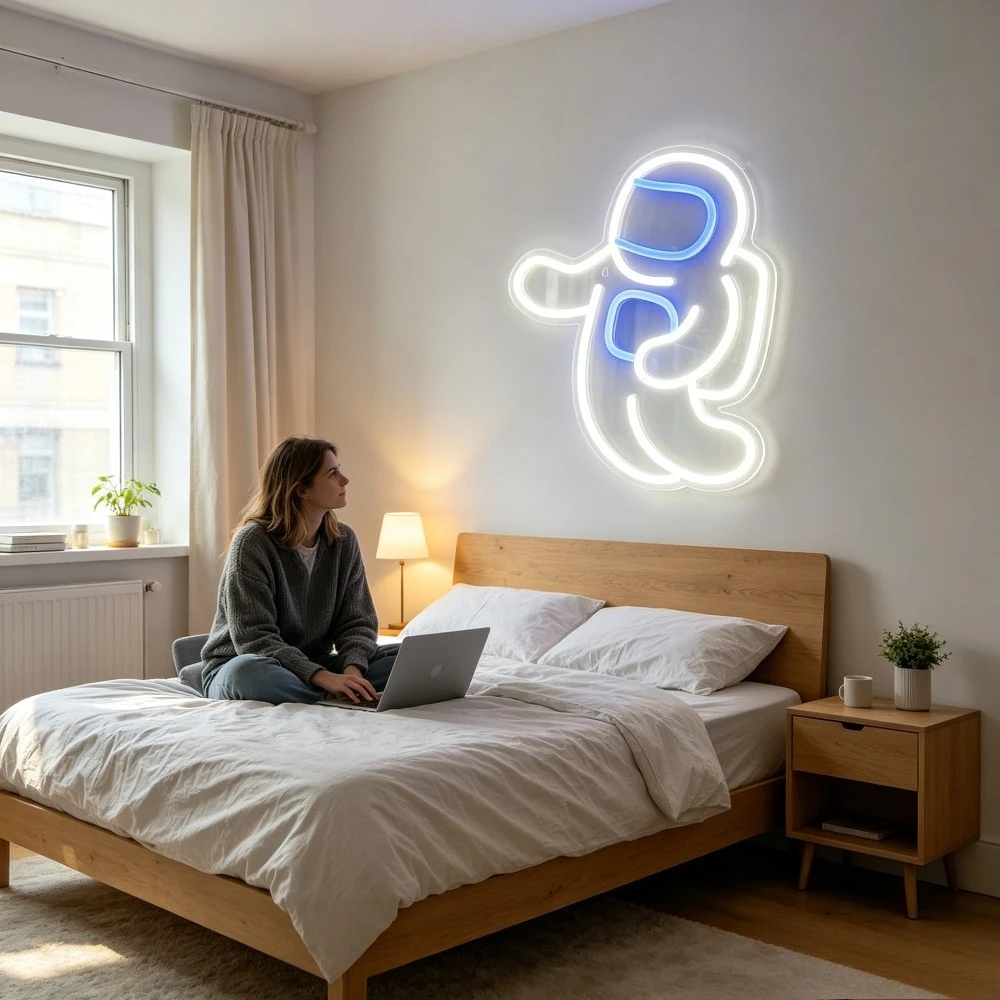 Astronaut Dansende Neon Licht - Desk Setup Kids recensie en prijs
