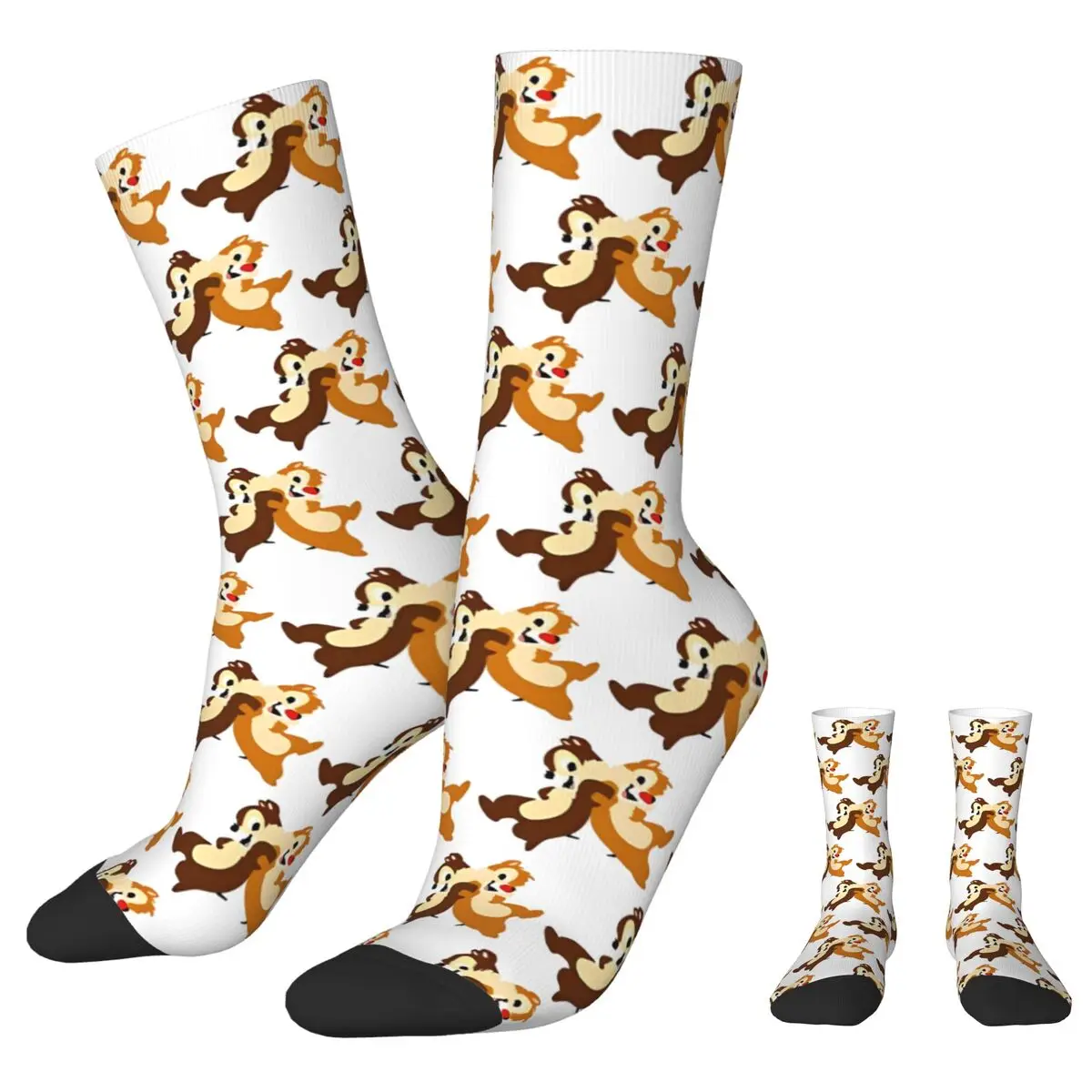 Chip 'n' Dale Stockings Couple cartoon Socks Medium Soft Kawaii Socks Winter Climbing Anti Bacterial Design Socks Gift