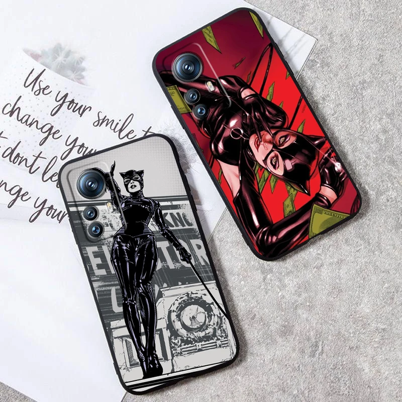 Film C-Catwoman Sexy For Xiaomi Mi 14 13T 13 12T 12 11T 11i 11 10T 10 Pro Lite Ultra 5G Black Back Phone Case