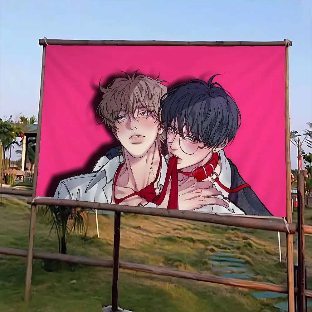 Negative Romance Bl Retro Flags Multiple Choice Living Studio Booth Interior Decoration Banner