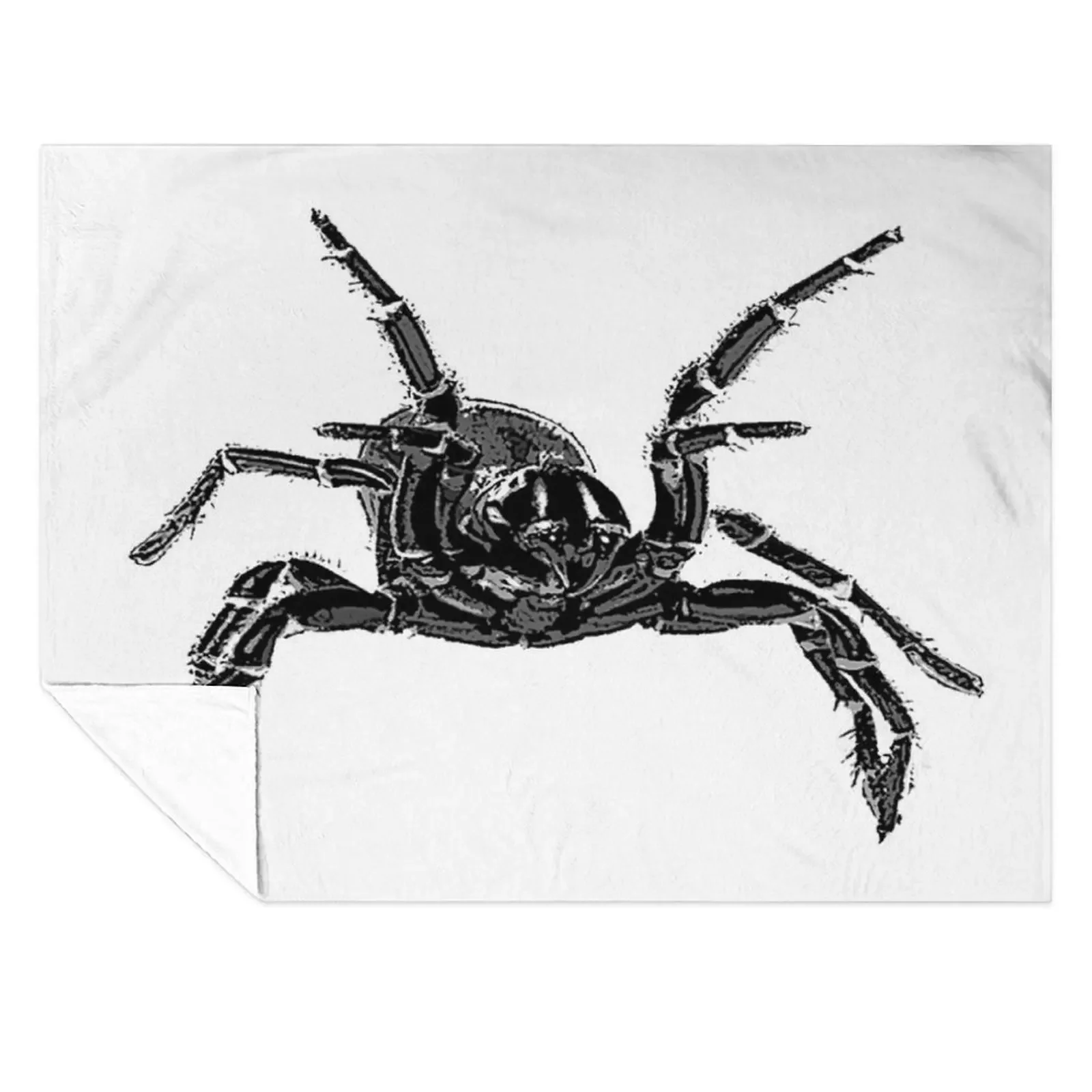 

Creepy Funnel-Web Spider Throw Blanket Loose Nap Blankets For Bed Camping Blankets