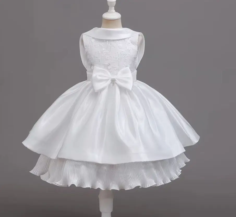 New Embroidery Girls' Party Dress Girl Ceremonial Dresses Girly Clothes Ball Gown 3 to 10T