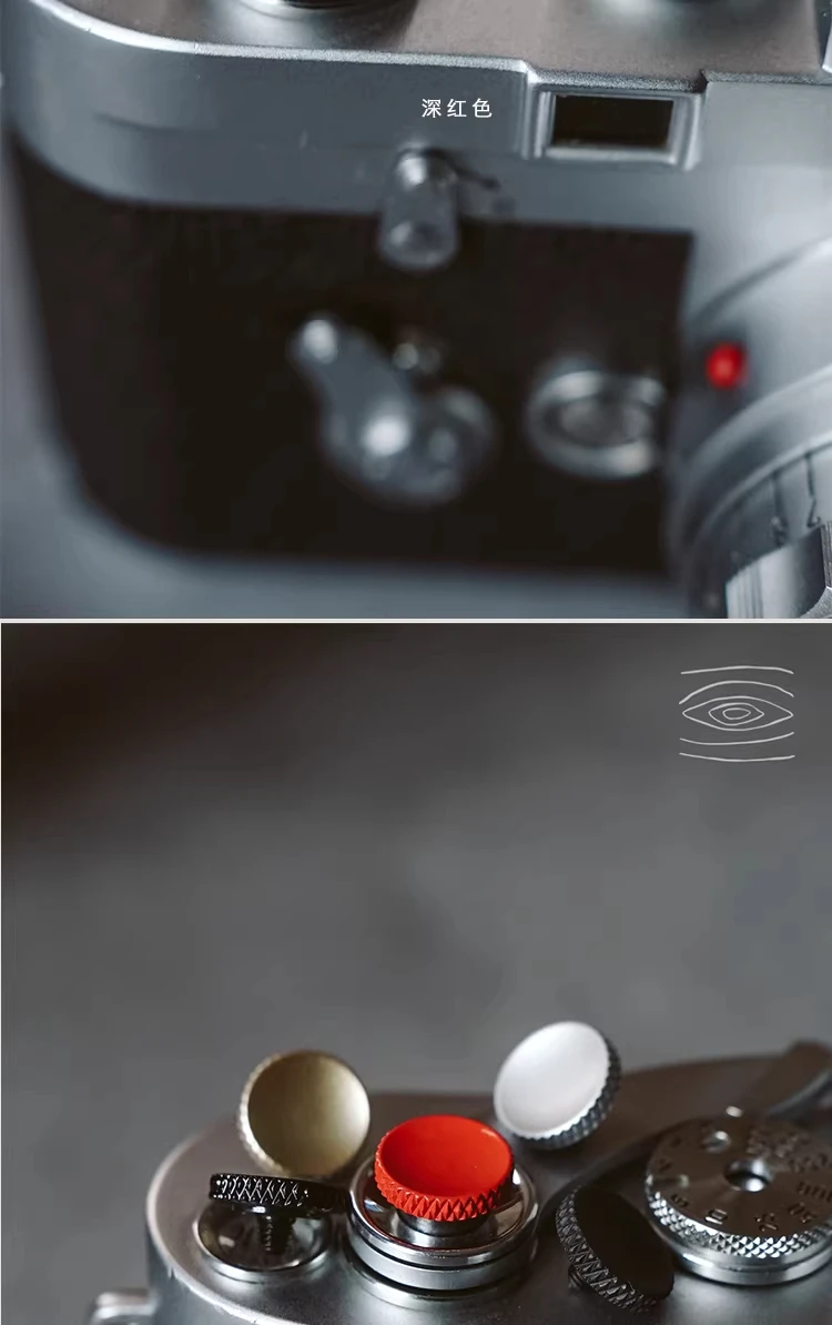 Metall-Kamera-Auslöseknopf, kompatibel mit Fujifilm XT30II XT10 20 XT4 XT3 2 XPRO2 1 Leica M9 RX1RII DFM Gewindespulenauslöser – Detail 3