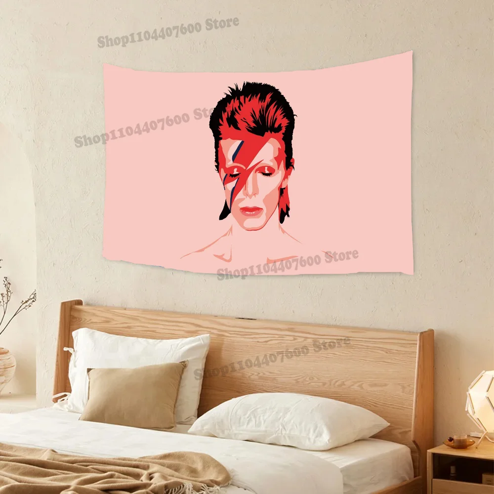 Singer D-David B-Bowie Tapestry Printed Tapestry Decoration canvas Travel Used for advertising creative Birthday Gift