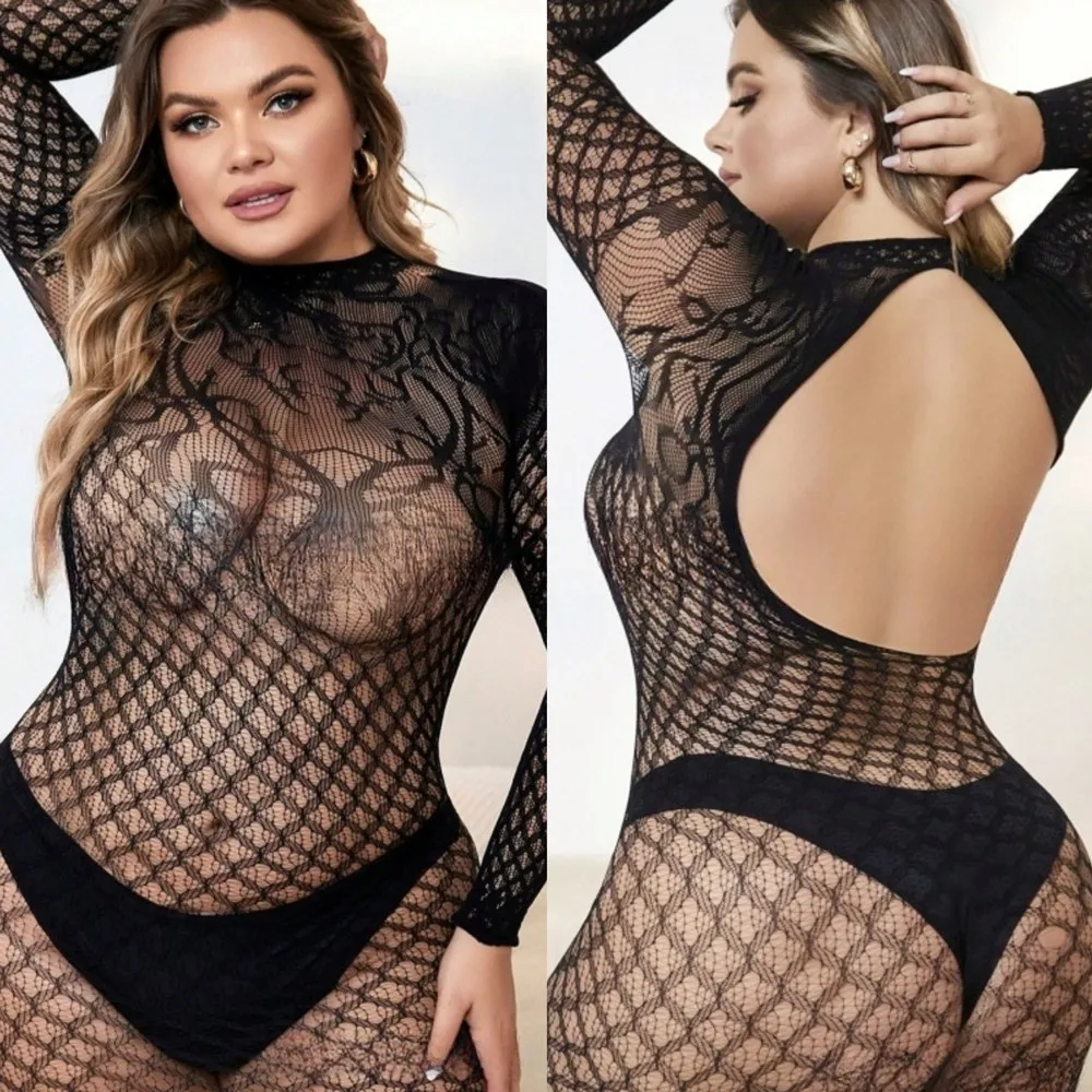 

Fishnet Short Dress Sexy Lingerie For Women Backless Wrap Hip Skirt Babydoll Sleepwear Sexy Costumes Erotic Fishing Net Dress