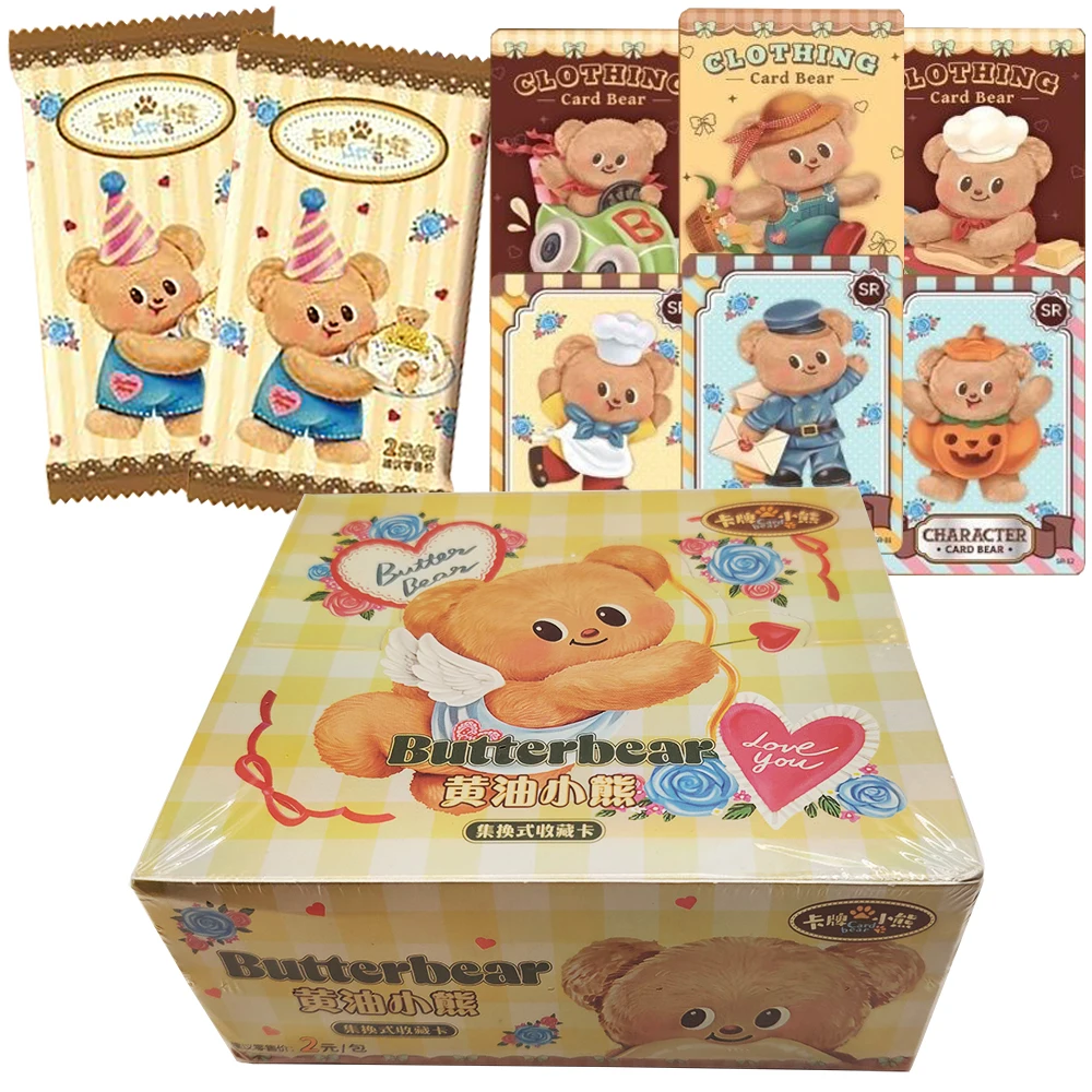 Butterfly Bear Collection Card Popular Cute Cartoon Star IP Limited Character Card Fans' Favorite Healing Toys Christmas Gifts