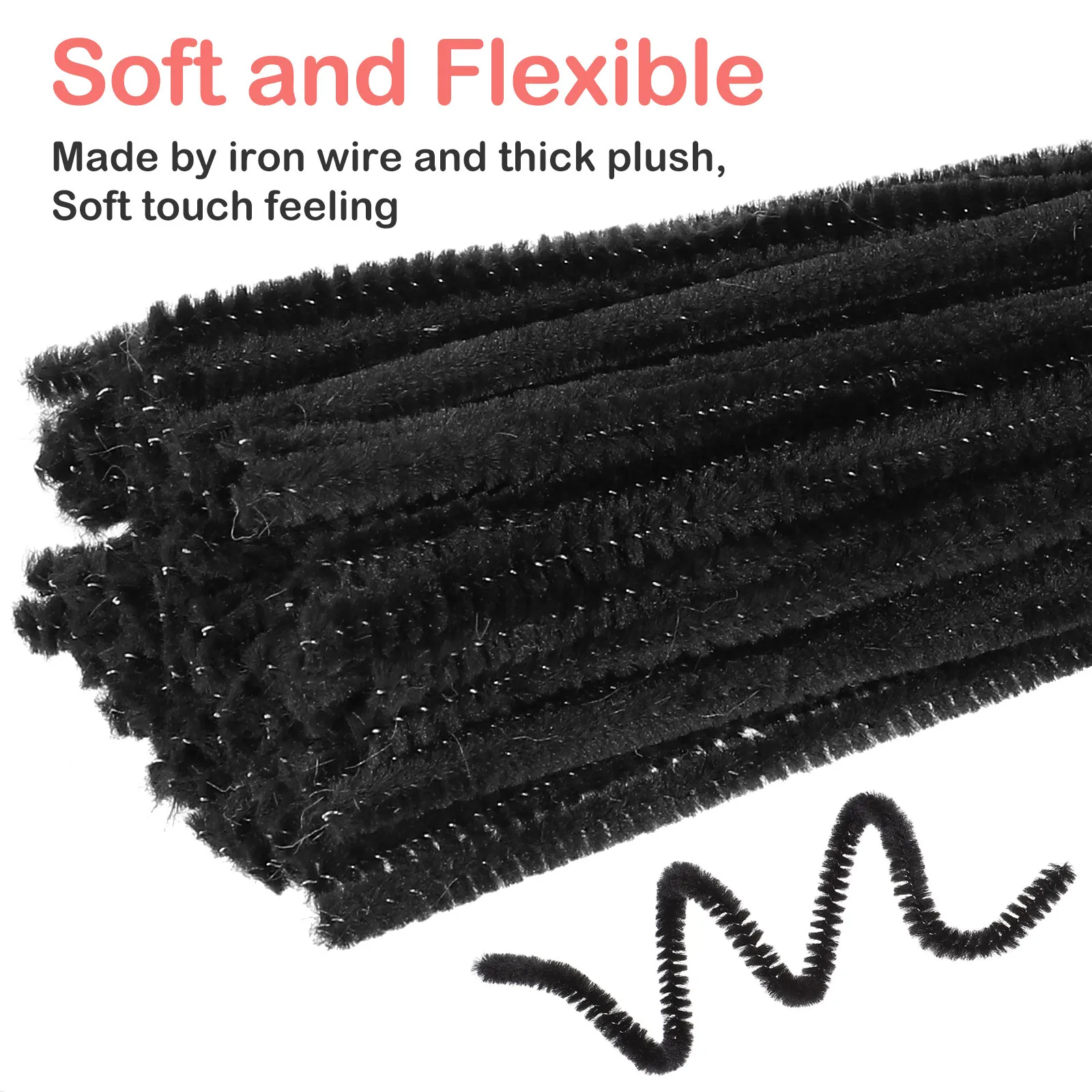 200Pcs Bendable DIY Handmade Craft Bars for Kids Creativity Development Educational Building Stick Materials Art