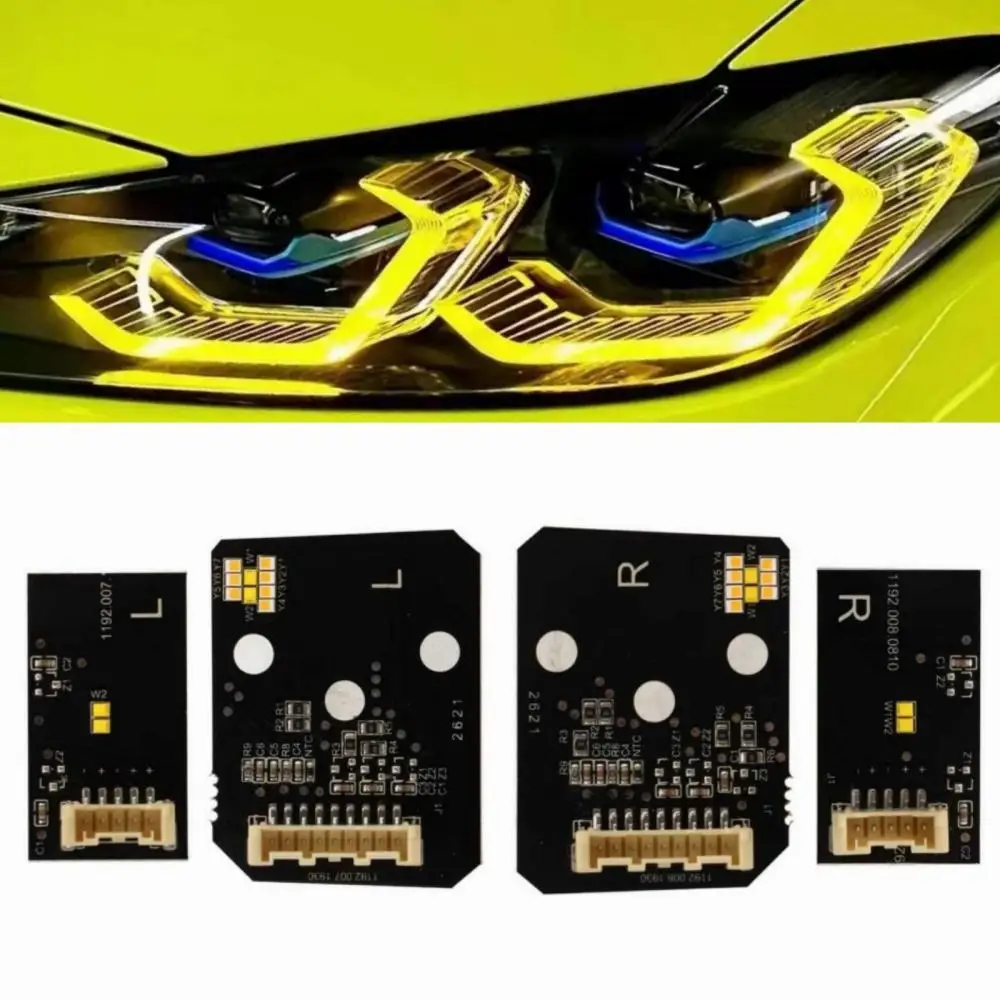 LEDレーザーヘッドライト,昼光,青と黄色,BMW 4 ',g22,g23,g26,g80,g82