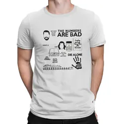 Lost TV Show Quotes T Shirt Polyester Punk Men Tees Summer Clothing Harajuku O-Neck TShirt