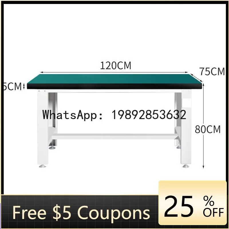 

JX Heavy Duty Bench for Machinists Anti-Static Workbench Steel Stainless Steel Multi-Functional Repair Table