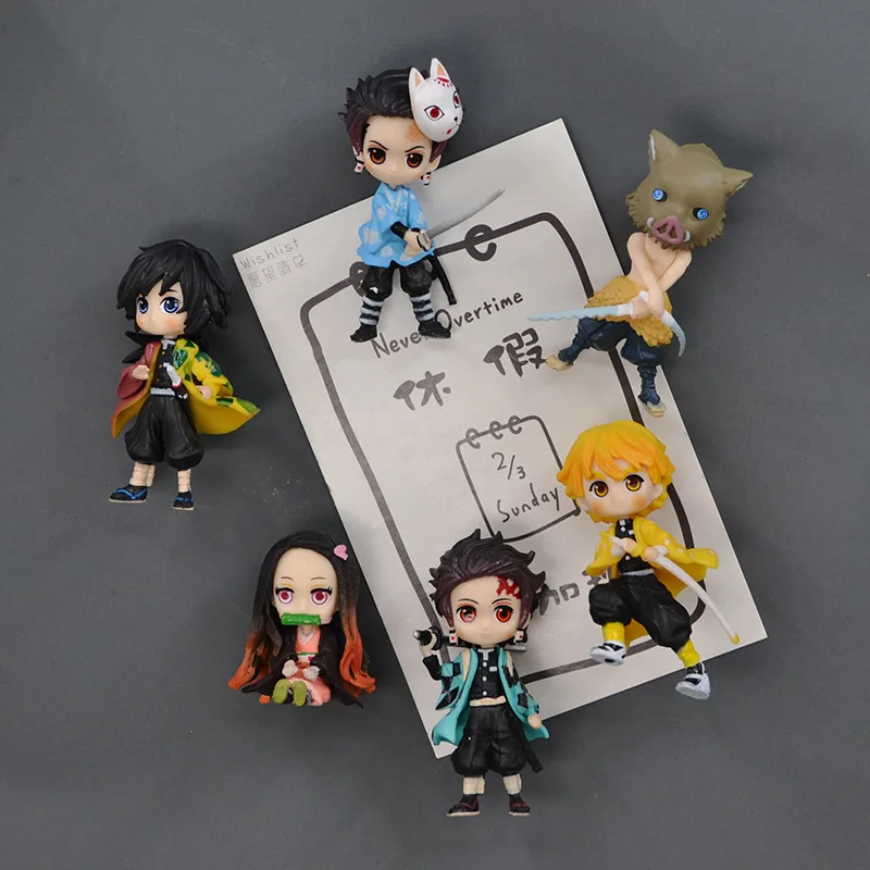 

Demon Slayer аниме периферийные устройства на холодильник магнитная наклейка 3d креативный мультфильм аниме You Bean уголь Jiro Ghost Kill Team