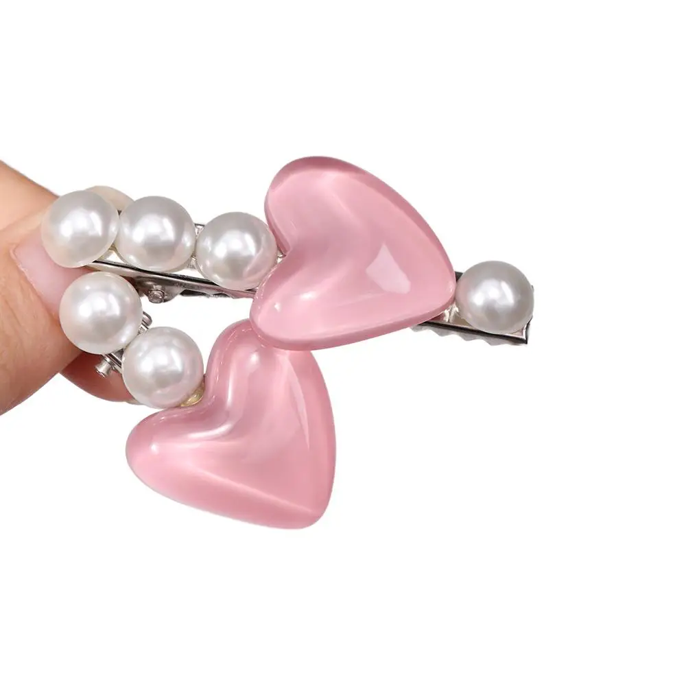 

Elegant Hair Accessories Lovely Hairpin Hair Clip Heart Cute Hair Clip Hair Ornaments Pink Sweet Barrettes Children